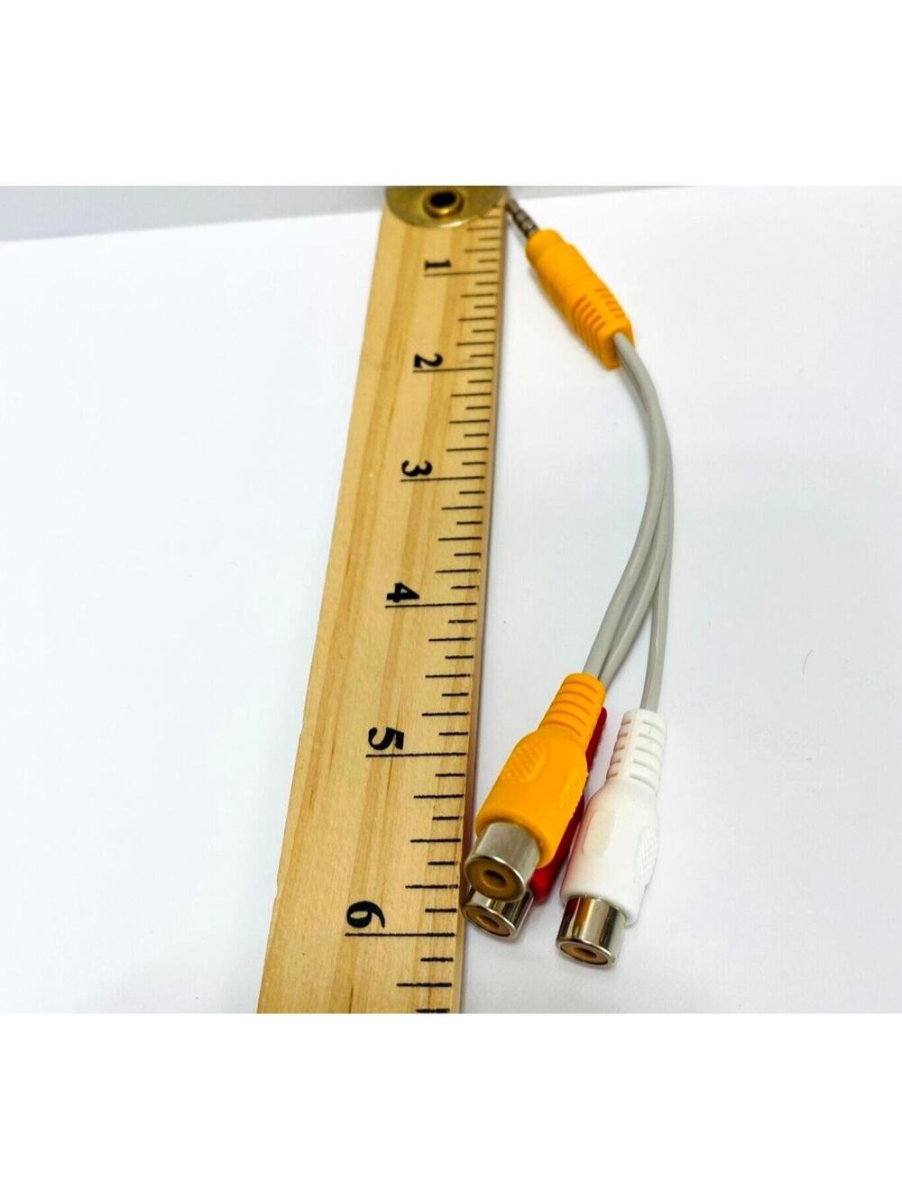 3.5mm AV Male to 3RCA Female M/F Audio Video Stereo Jack Adapter Cord Brand New - Picture 4 of 4
